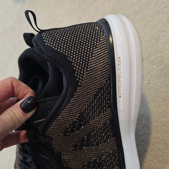 APL black and copper metallic womens workout sneakers size 10.5 - Picture 2 of 4